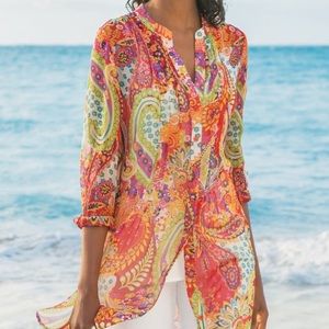 LIKE NEW | Soft Surroundings Paisley Park Tunic